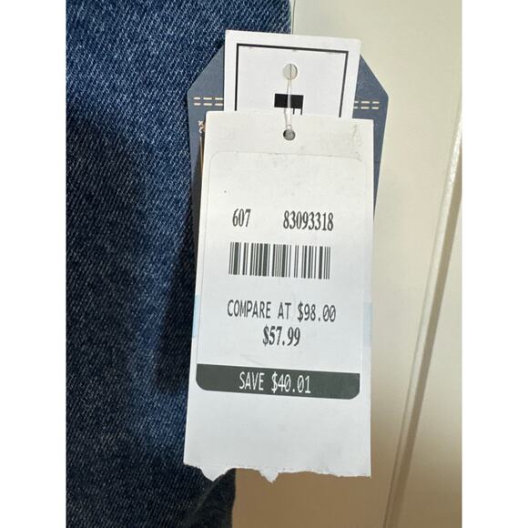 NWT Democracy XL Ombre Denim Button Up Vest with Faux Fur Lining & Slip Pockets - Picture 5 of 8